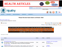 Tablet Screenshot of forums.hpathy.com
