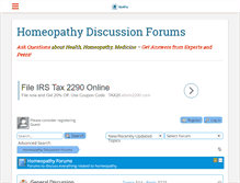Tablet Screenshot of forum.hpathy.com
