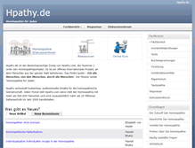 Tablet Screenshot of hpathy.de